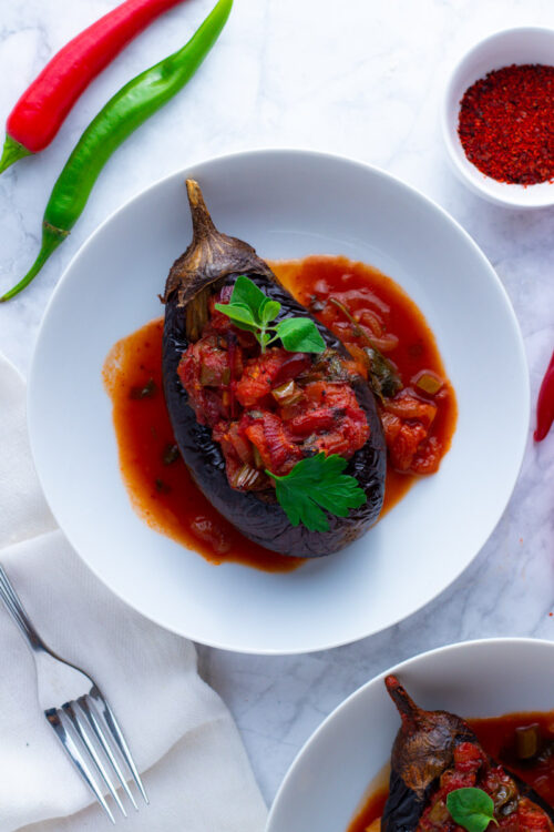 How To Make Imam Bayildi Turkish Stuffed Eggplants