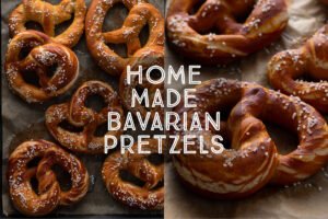 Home made Bavarian Pretzels.