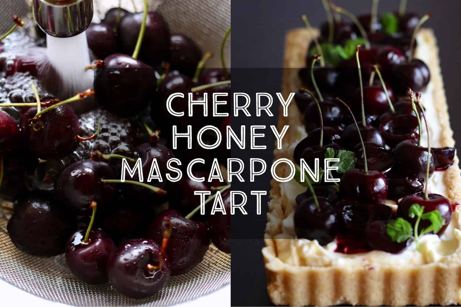 Cherry Honey Mascarpone Tart