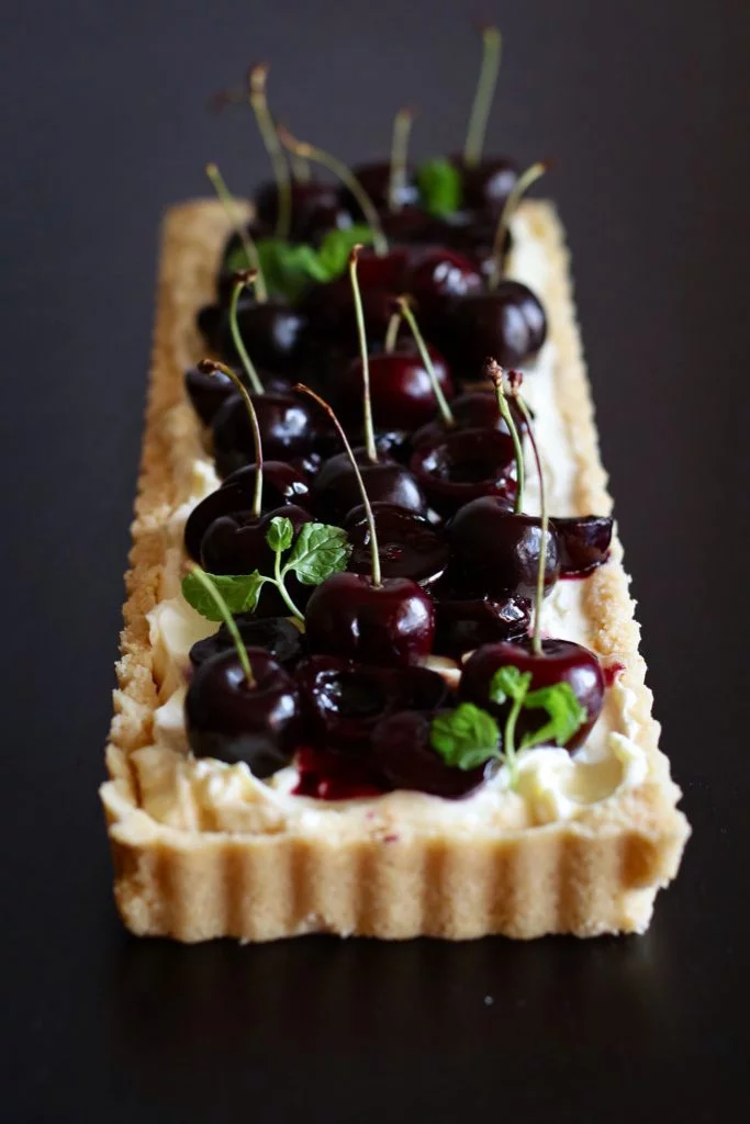 Cherry Honey Mascarpone Tart