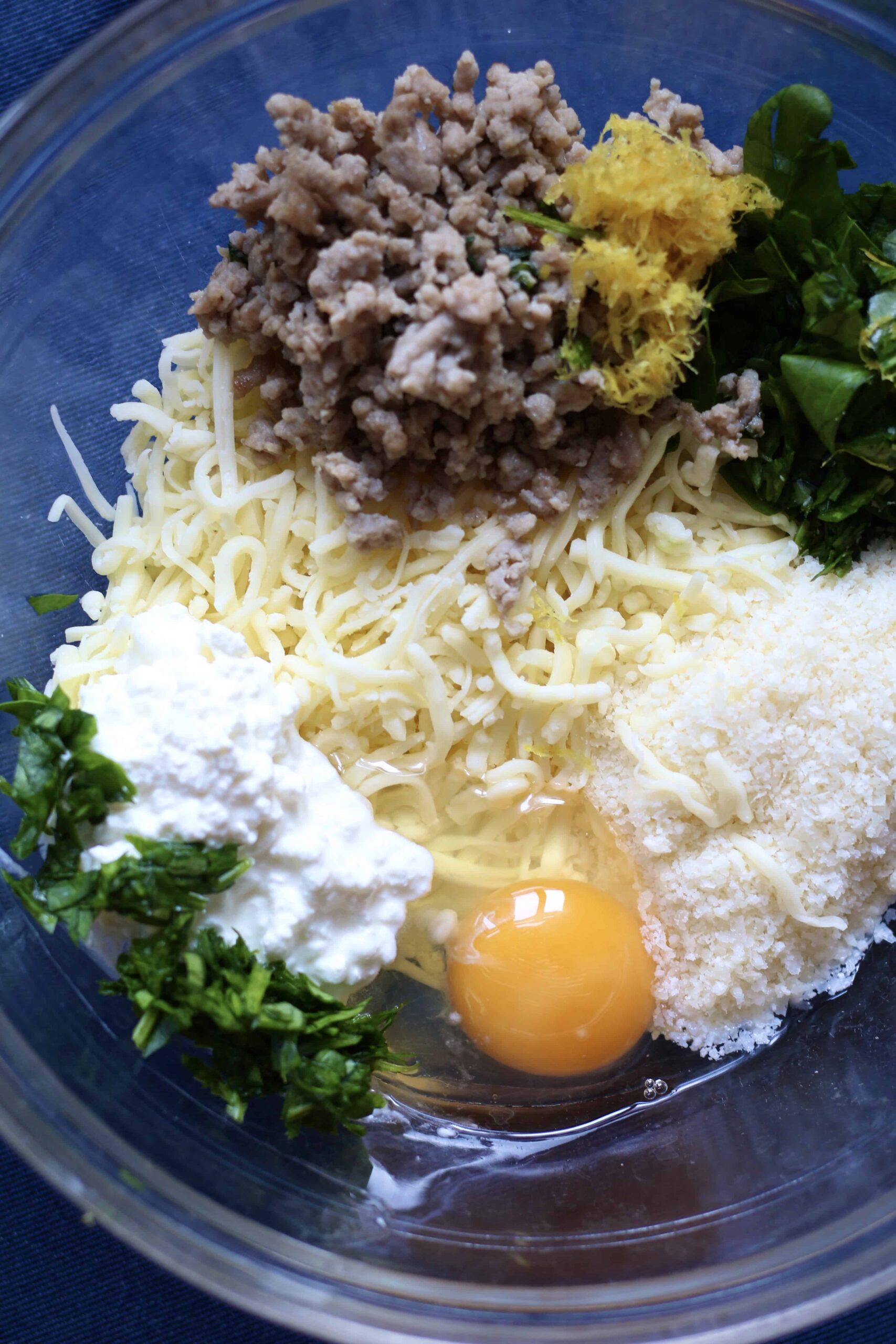 Pasta filling ingredients