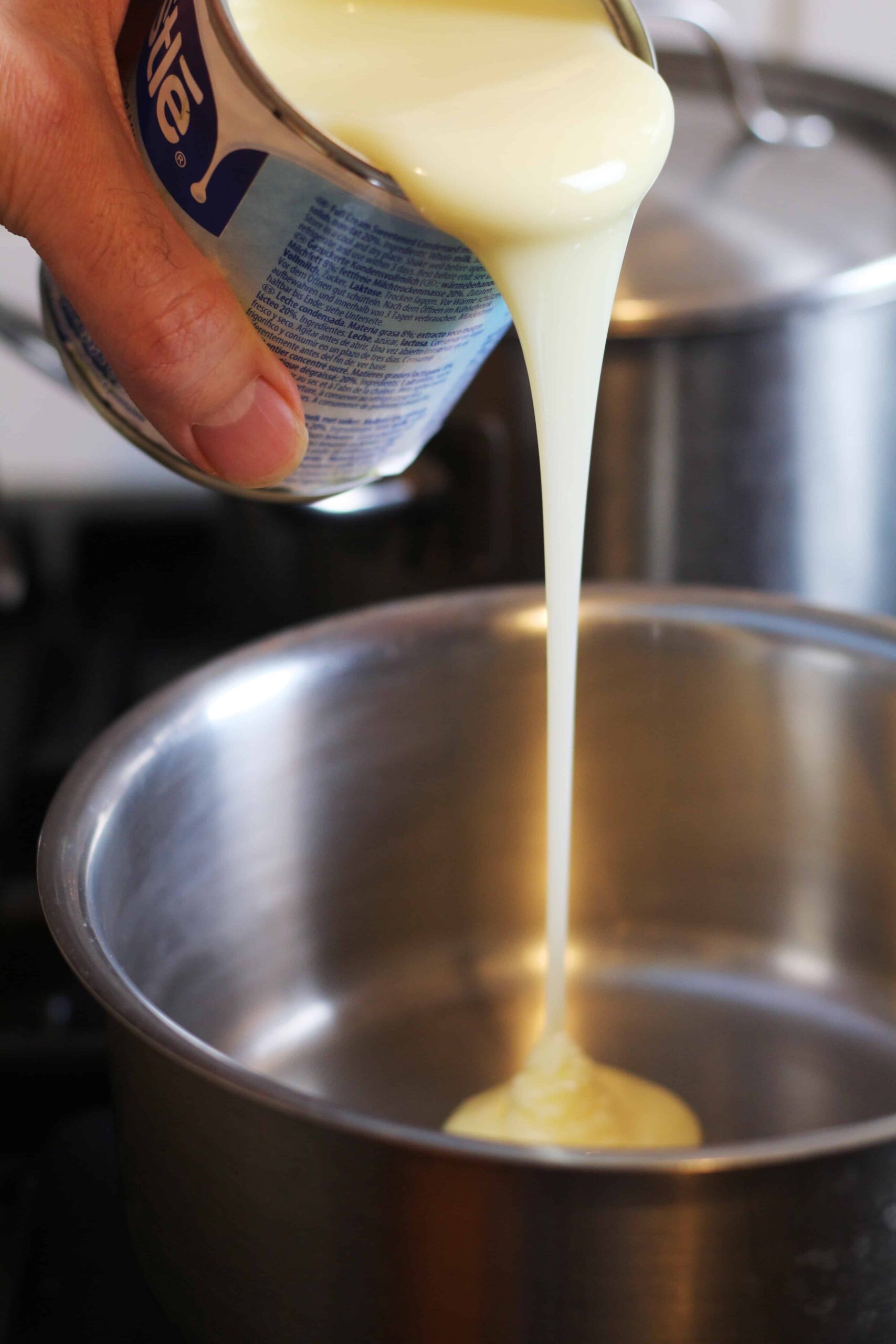 Pouring Condensed Milk Pouring Condensed Milk