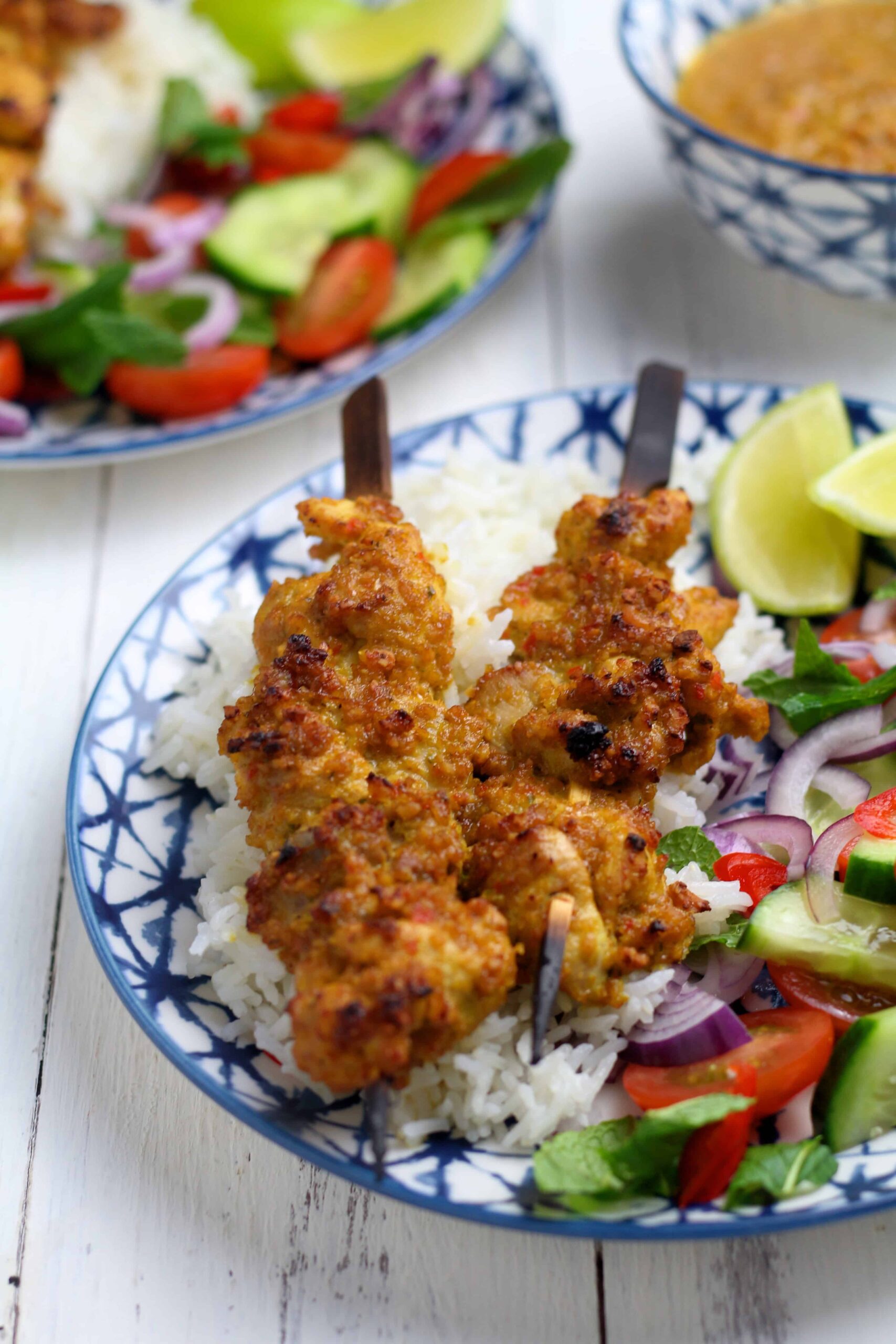 Grilled Chicken Satay Skewers