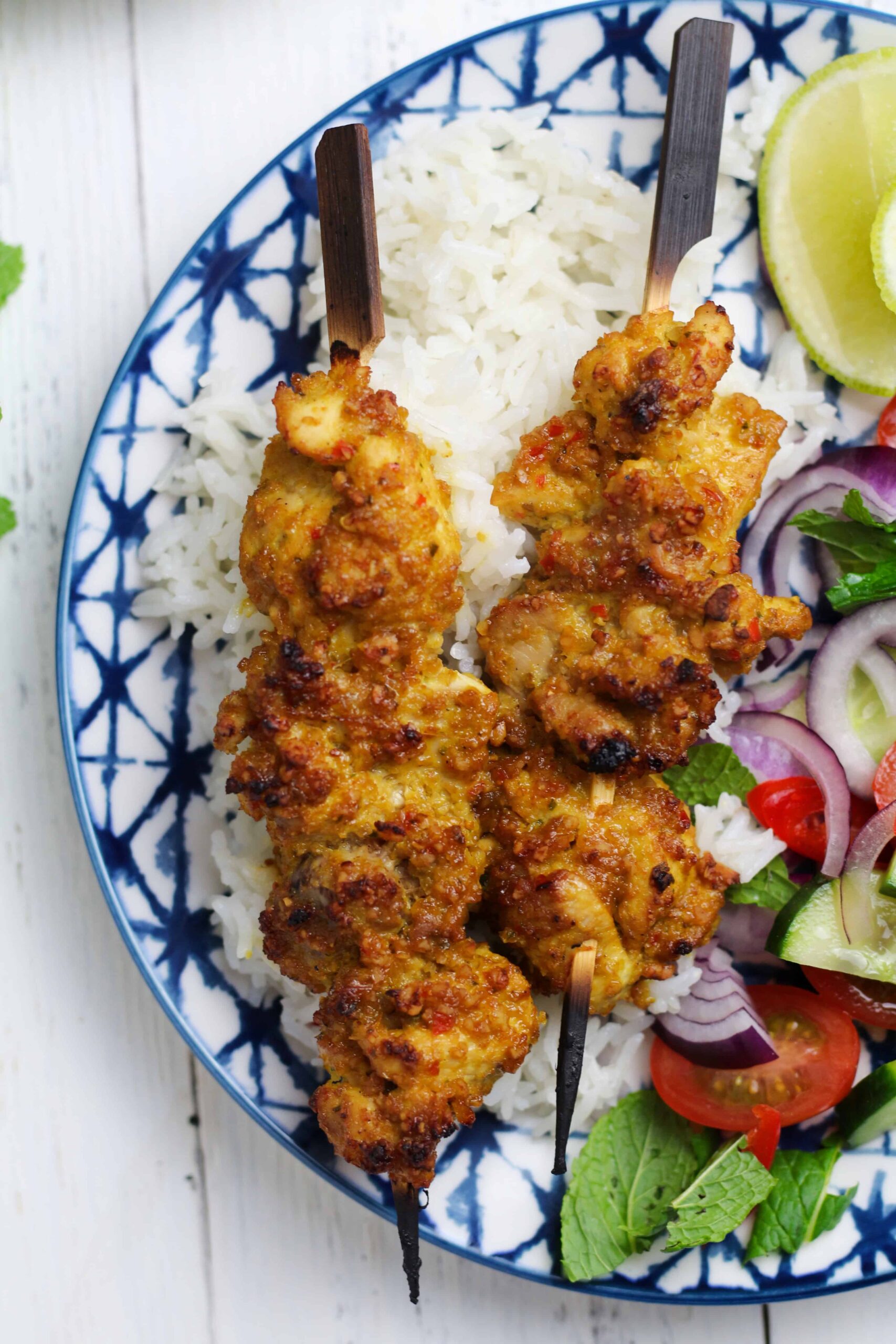 Grilled Chicken Satay Skewers