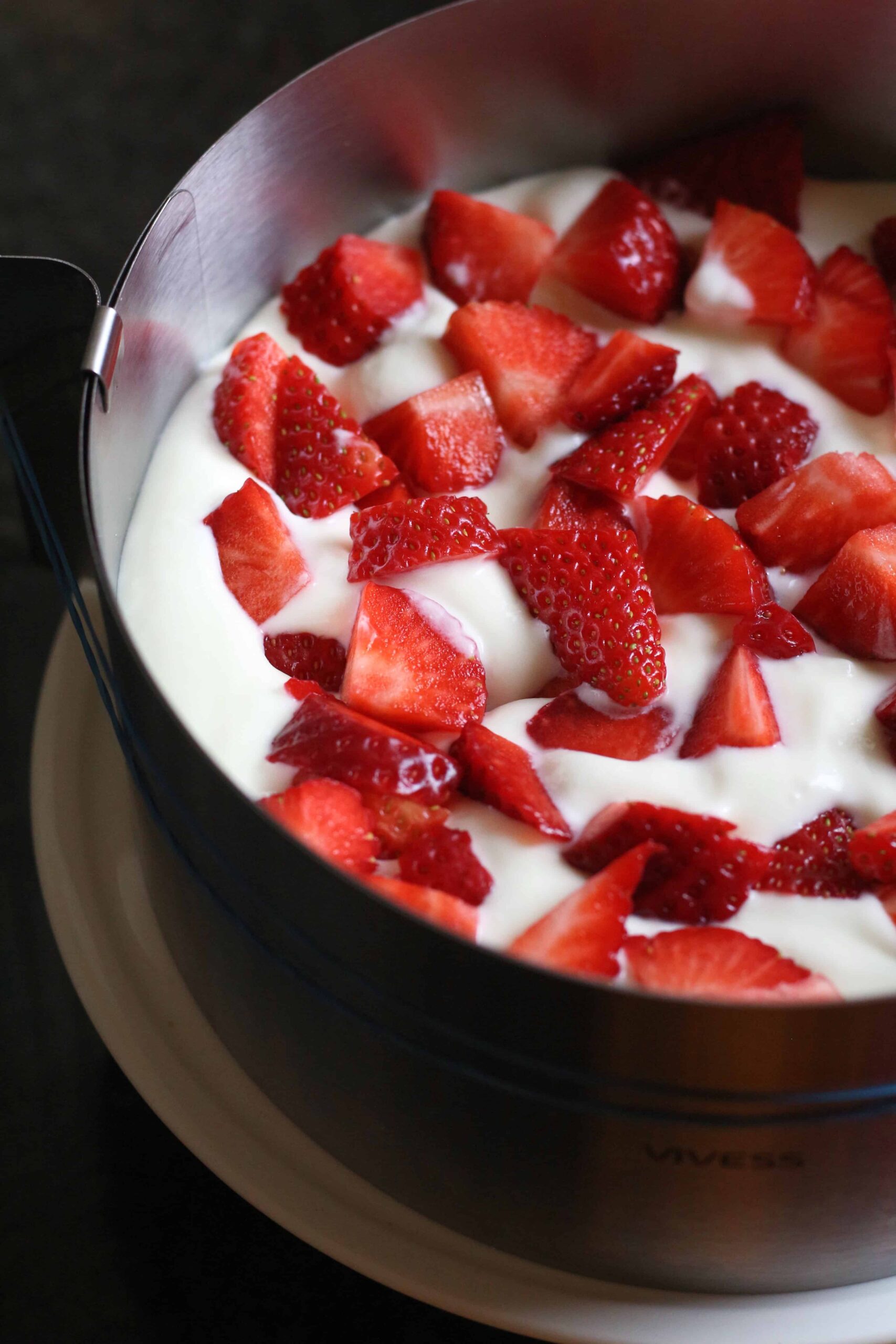 German Strawberry Cream Torte