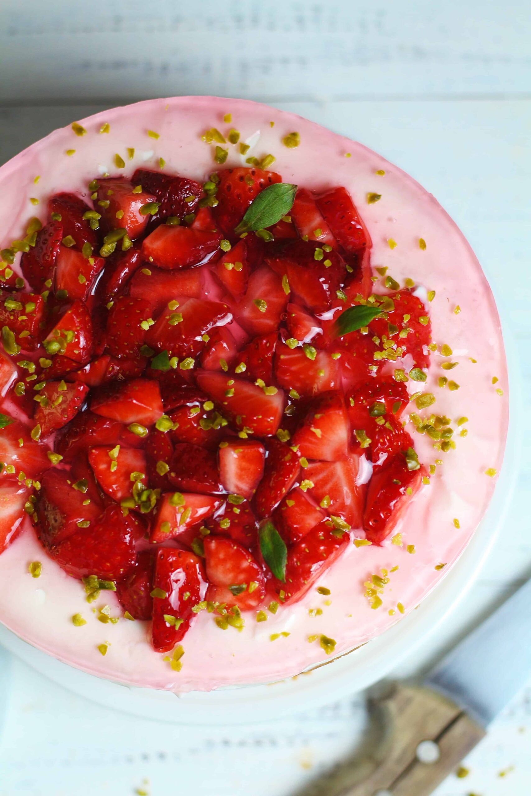 German Strawberry Cream Torte