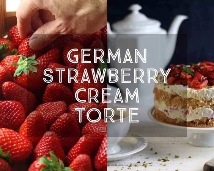 German Strawberry Cream Torte