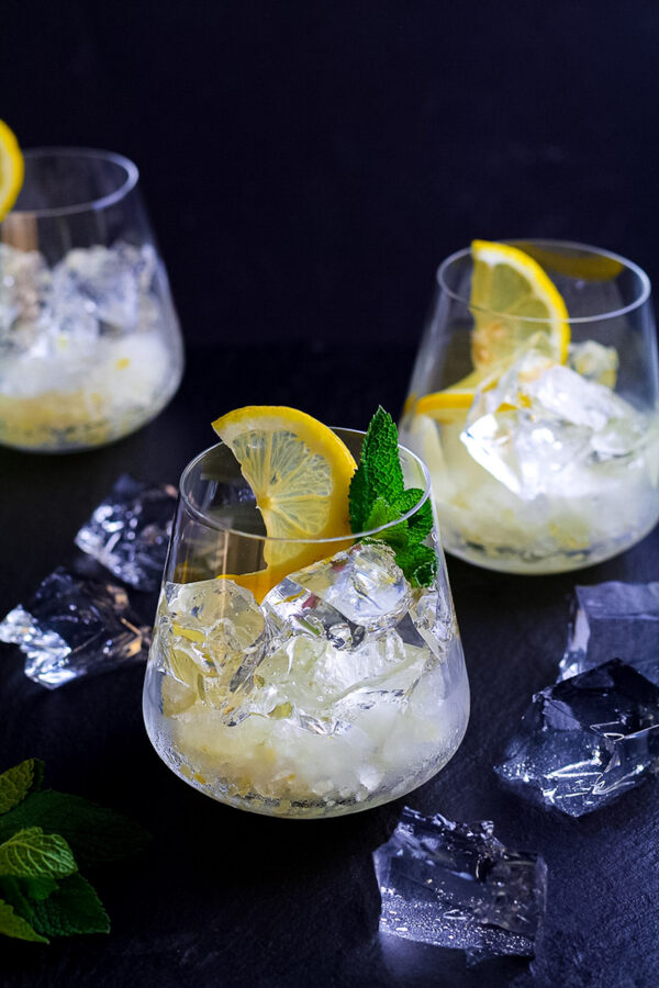 How To Make Gin and Tonic Jelly with Lemon Granita Days of Jay