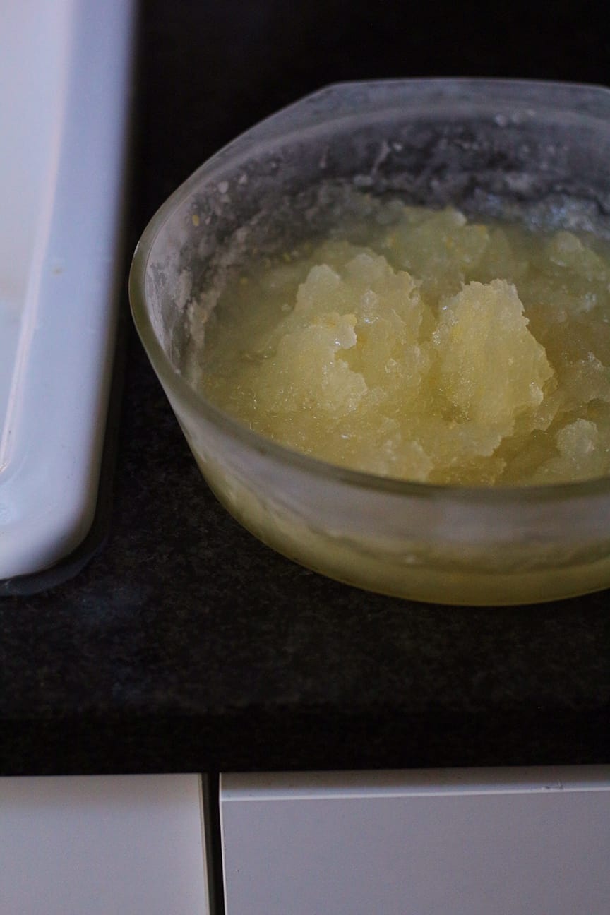 Granita Starting to Freeze