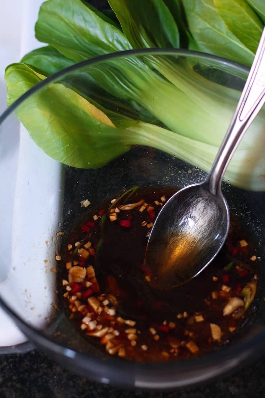 Pak Choi Bok Choy And Sauce