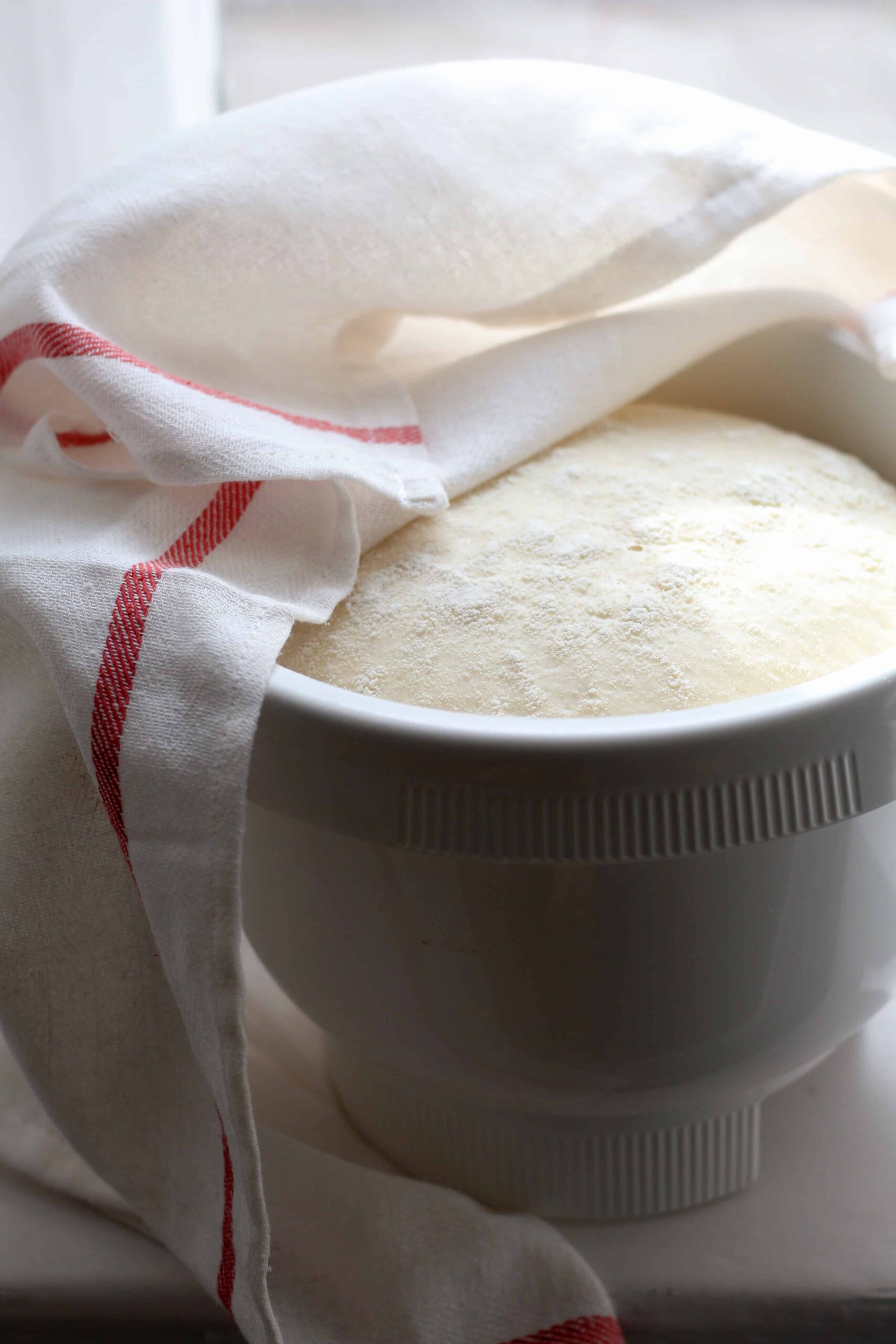 Rising bagel dough