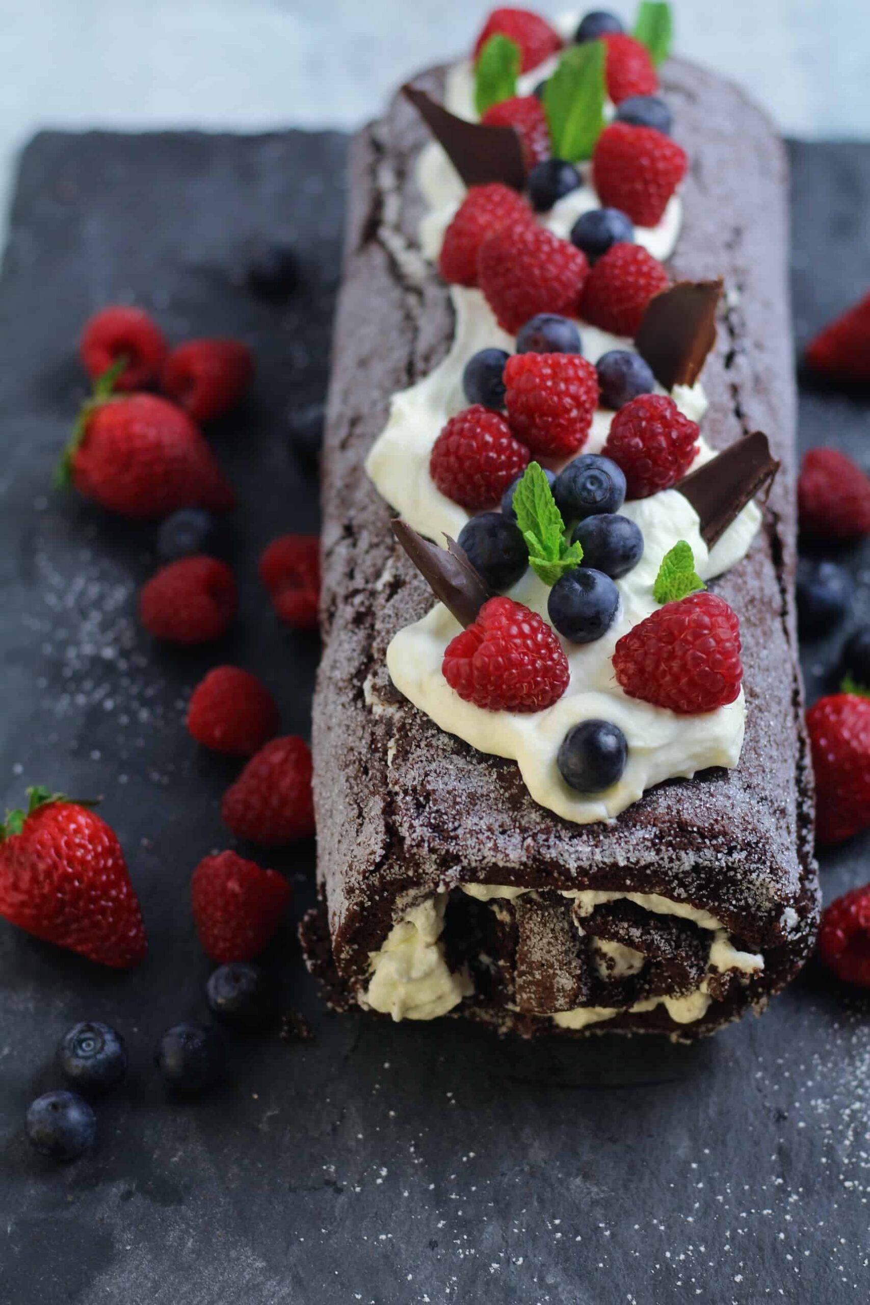 Chocolate Berry Roulade Chocolate Berry Roulade