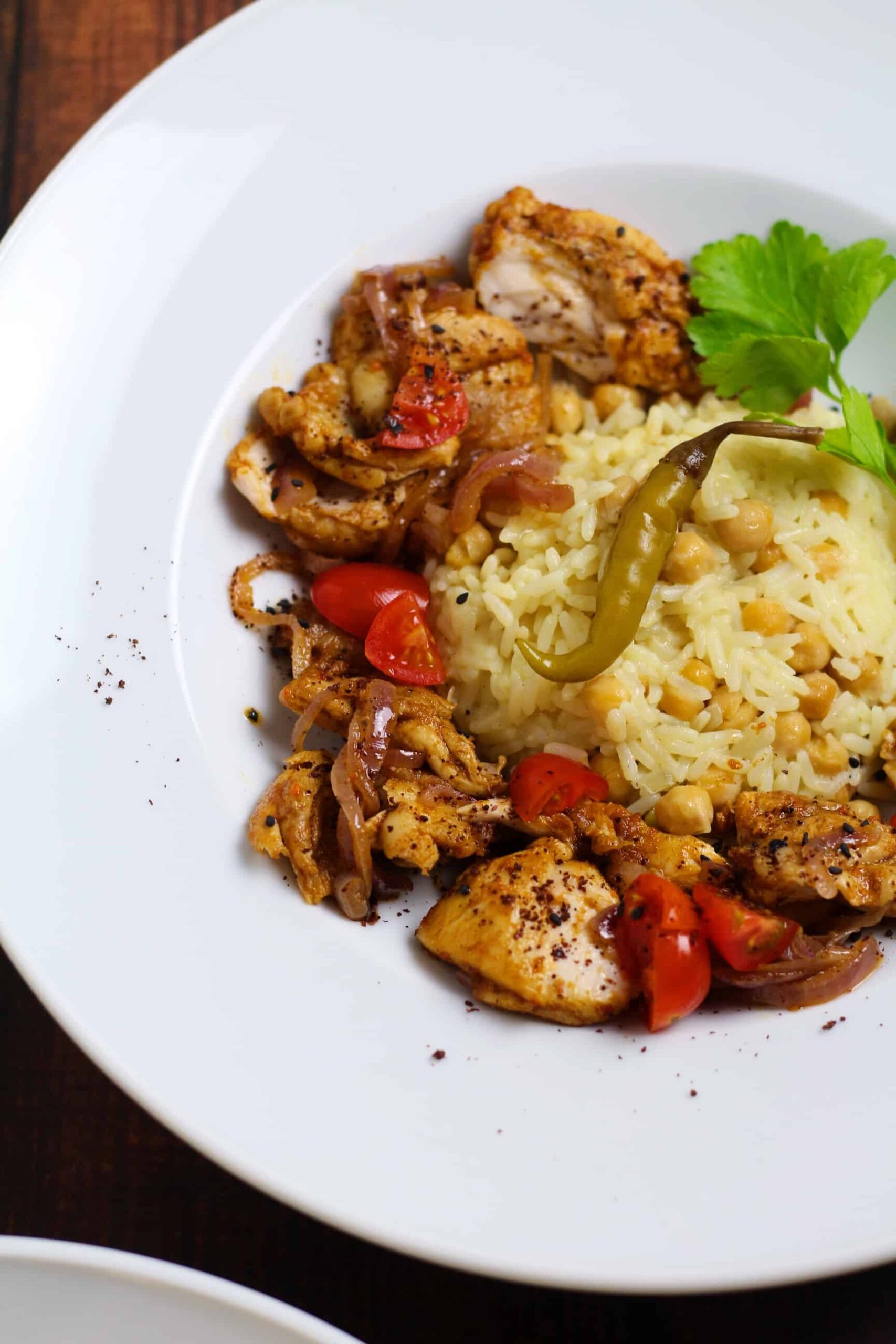 Chicken and Chickpea Pilaf