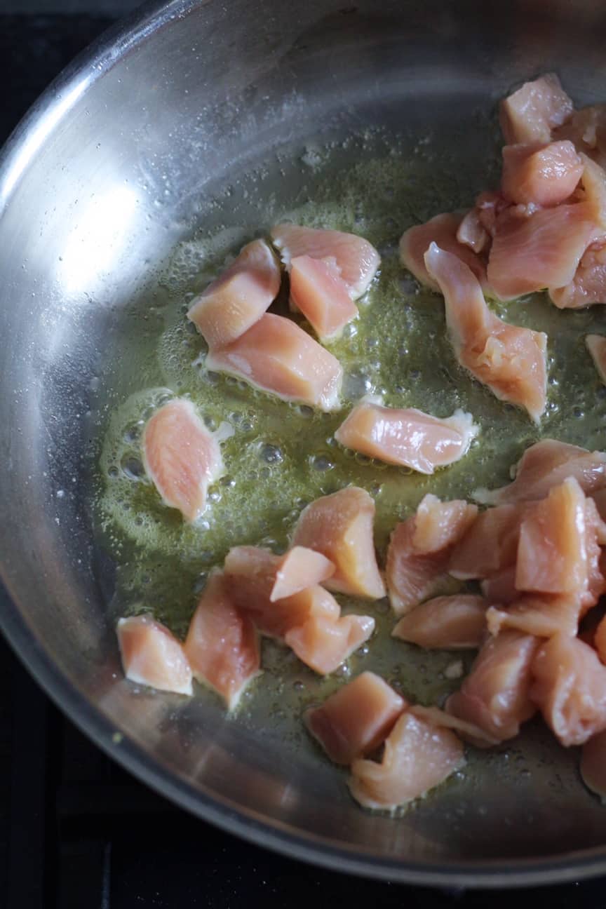 Chicken frying