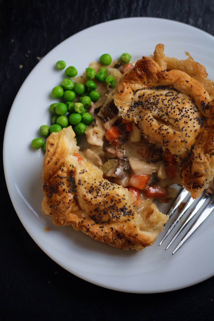 Creamy Chicken and Mushroom Pies