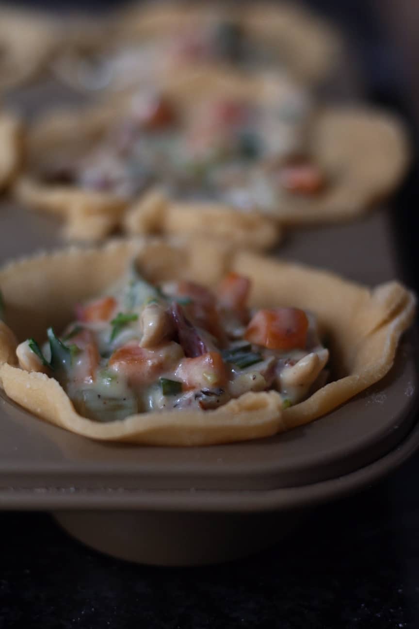 Creamy Chicken and Mushroom Pies