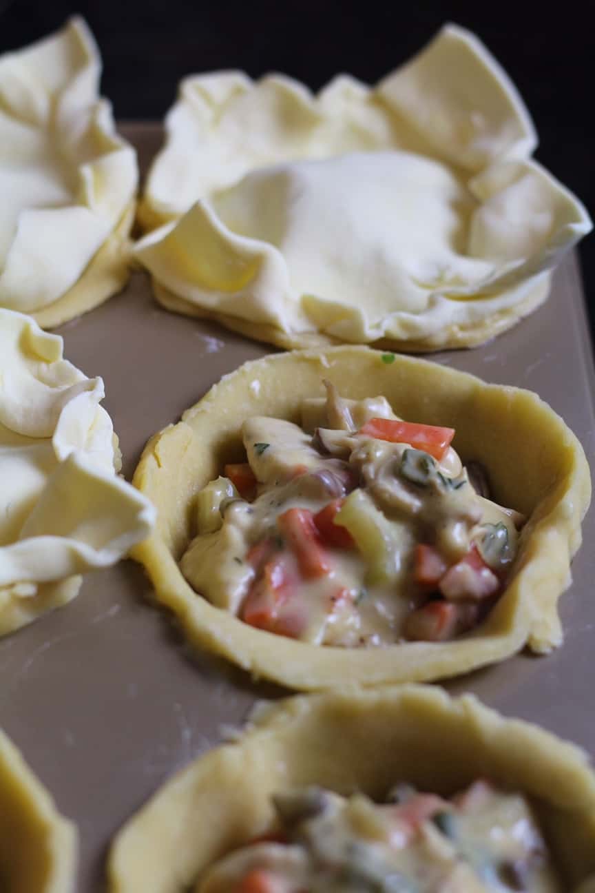 Creamy Chicken and Mushroom Pies