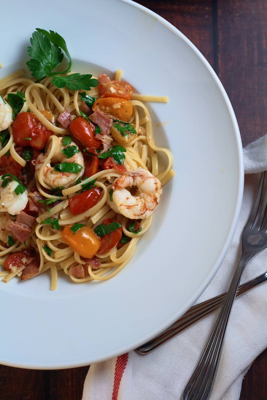 Prawn and Lemon Linguine Prawn and Lemon Linguine