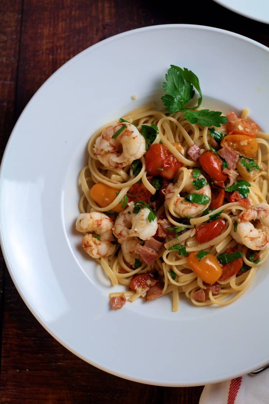 Prawn and Lemon Linguine Prawn and Lemon Linguine