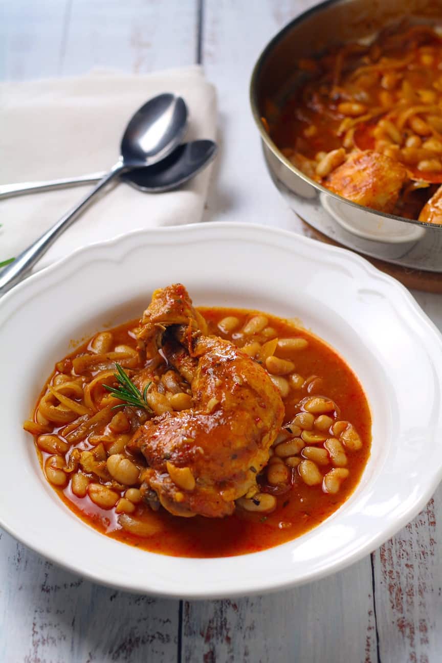 Braised Chicken and Beans