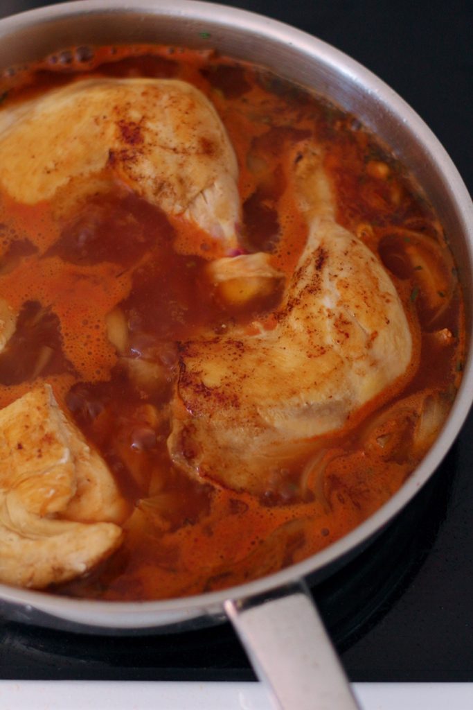 Braised Chicken and Beans