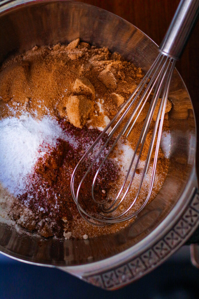 Ingredients for carrot cake loaf.