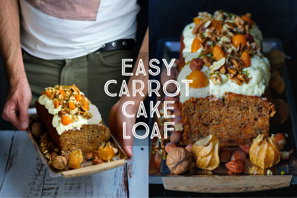 Easy Carrot Cake Loaf with Cream Cheese Frosting