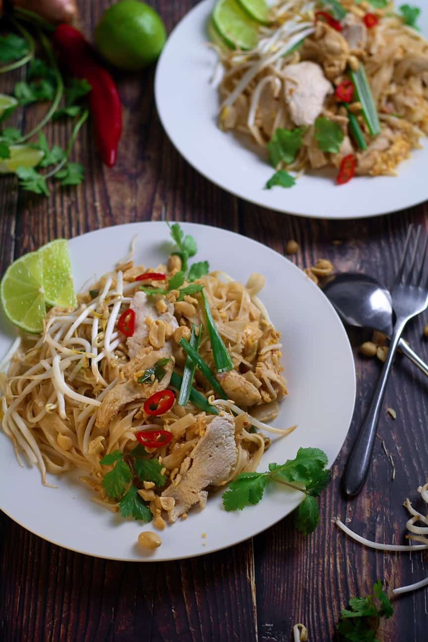 Homemade Chicken Pad Thai