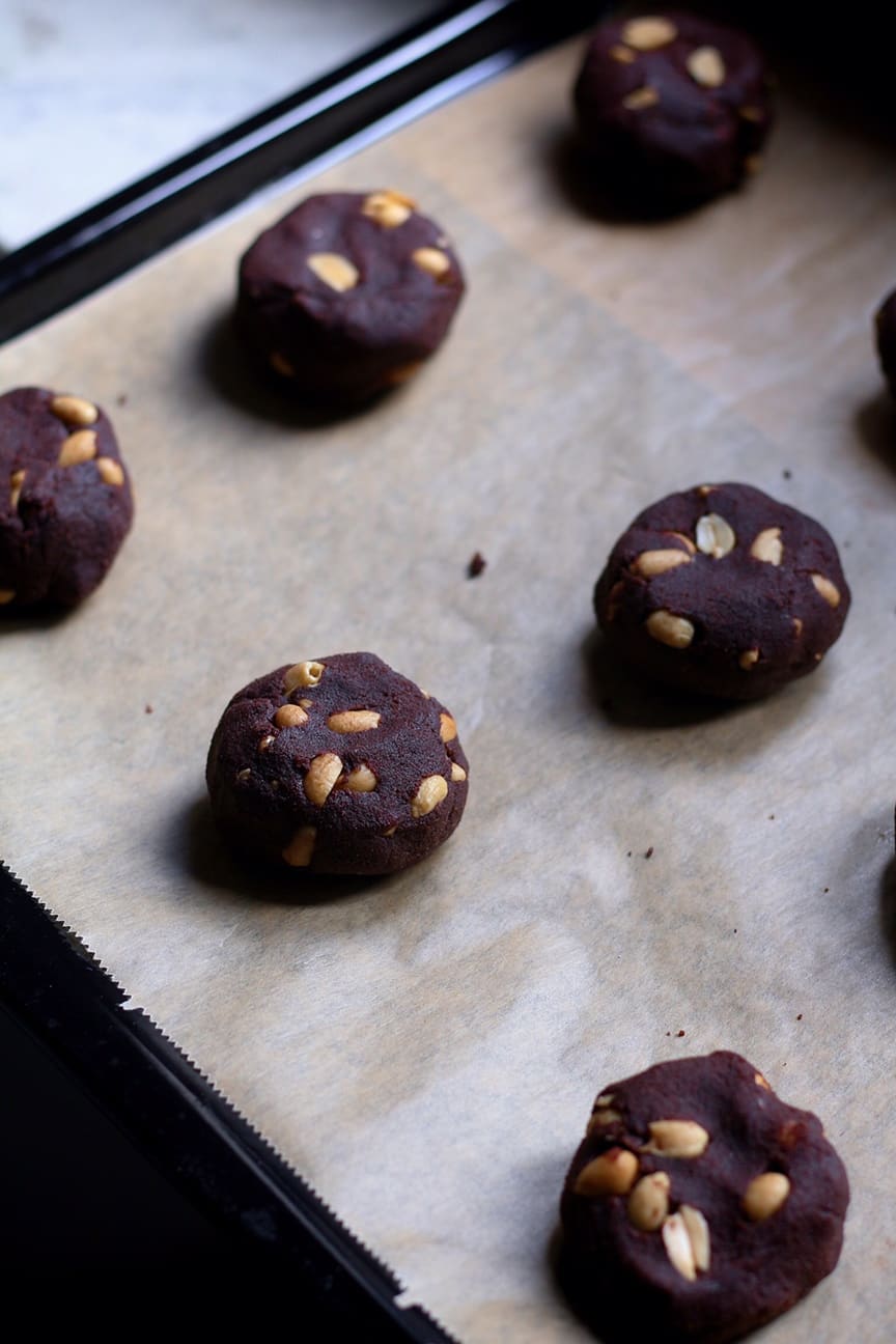 Peanut Brownies to be baked