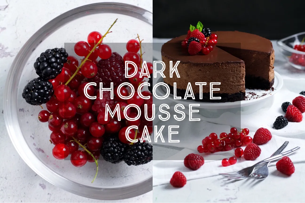 Dark Chocolate Mousse Cake