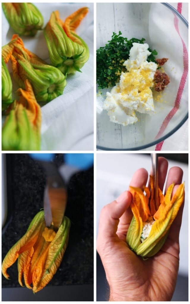 How to Stuff Zucchini Flowers