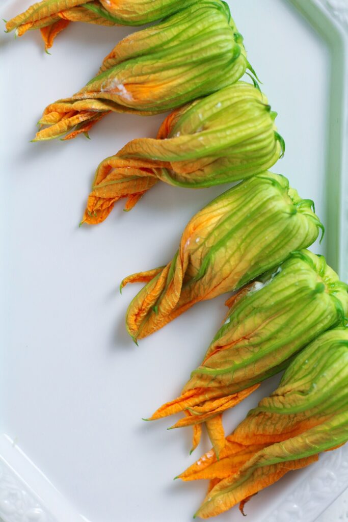 Ricotta Stuffed Zucchini Flowers