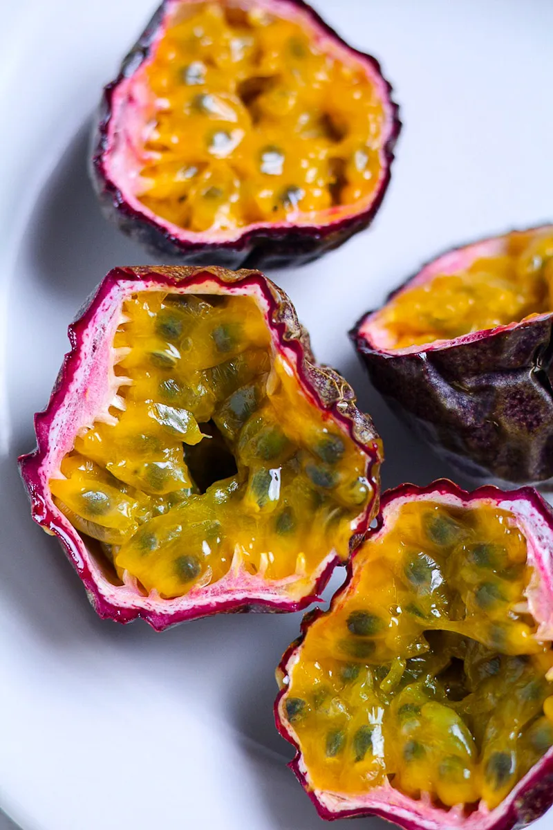 Passionfruit halves