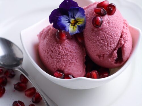 Raspberry Sorbet without Ice Cream Maker