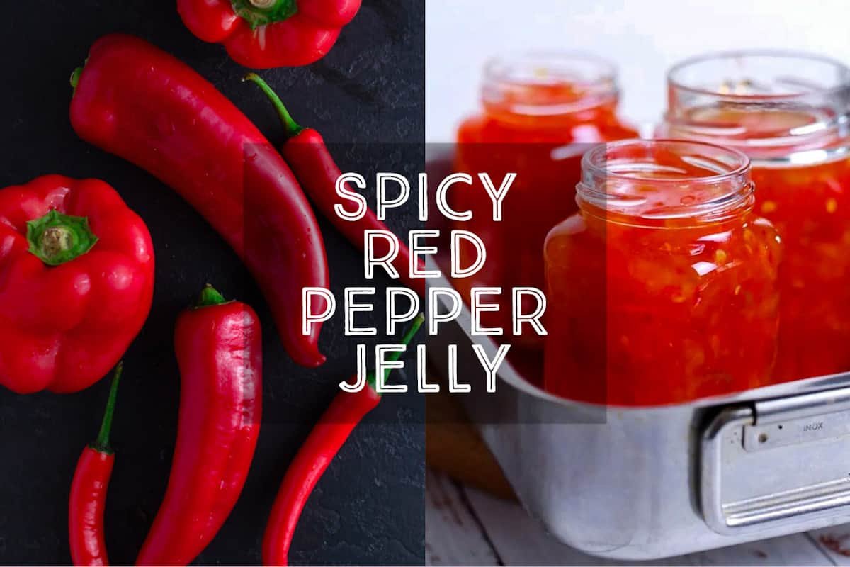 Spicy Red Pepper Jelly No added Pectin