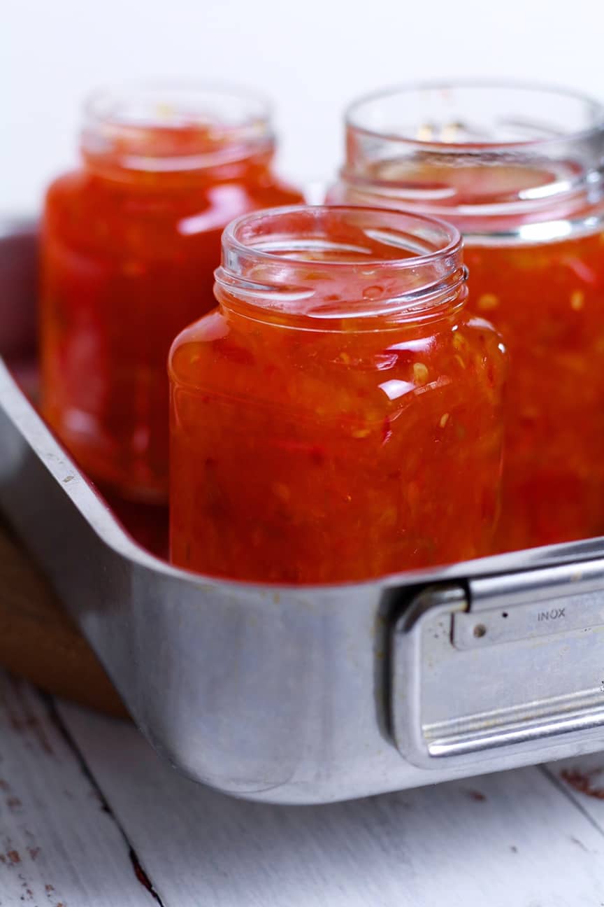 How To Make Spicy Red Pepper Jelly (No Added Pectin) — Days of Jay