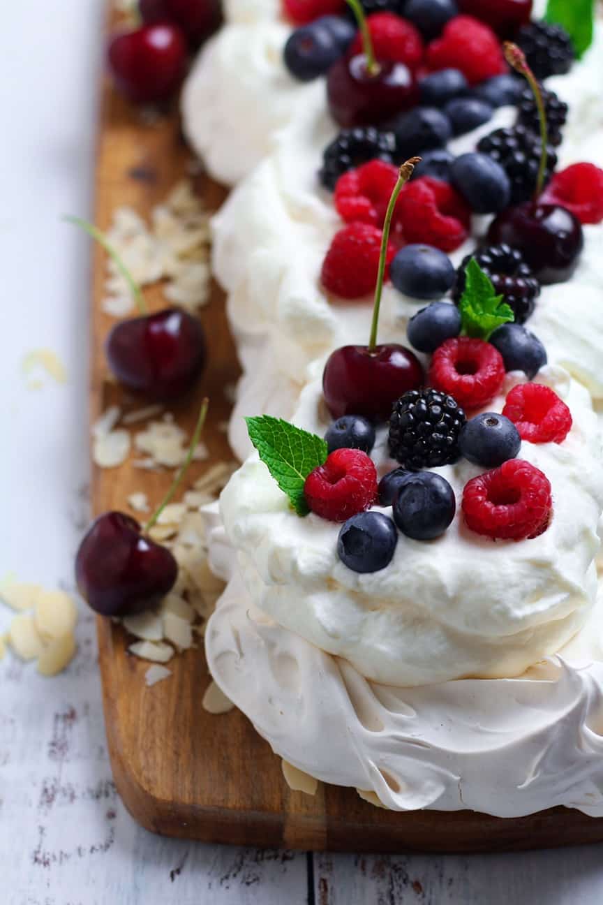 Christmas Pavlova Slice