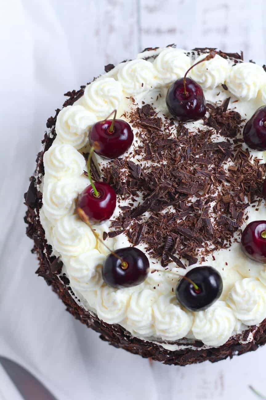 How to Make Black Forest Cherry Cake - Days of Jay