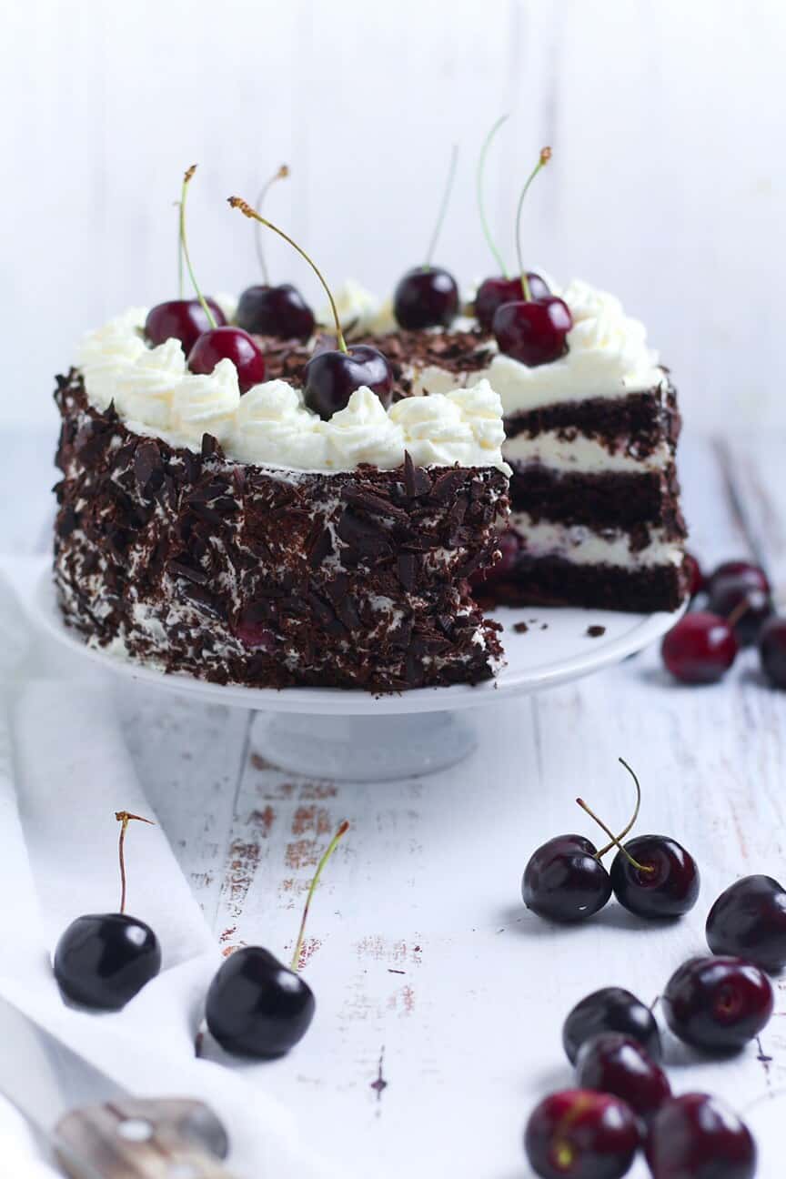 How to Make Black Forest Cherry Cake - Days of Jay