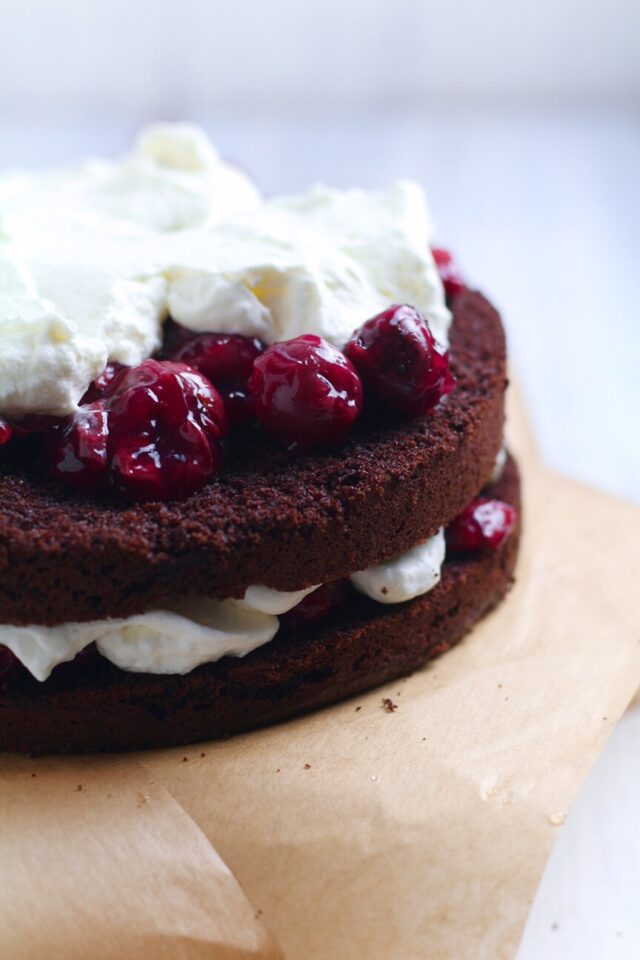 How to Make Black Forest Cherry Cake - Days of Jay