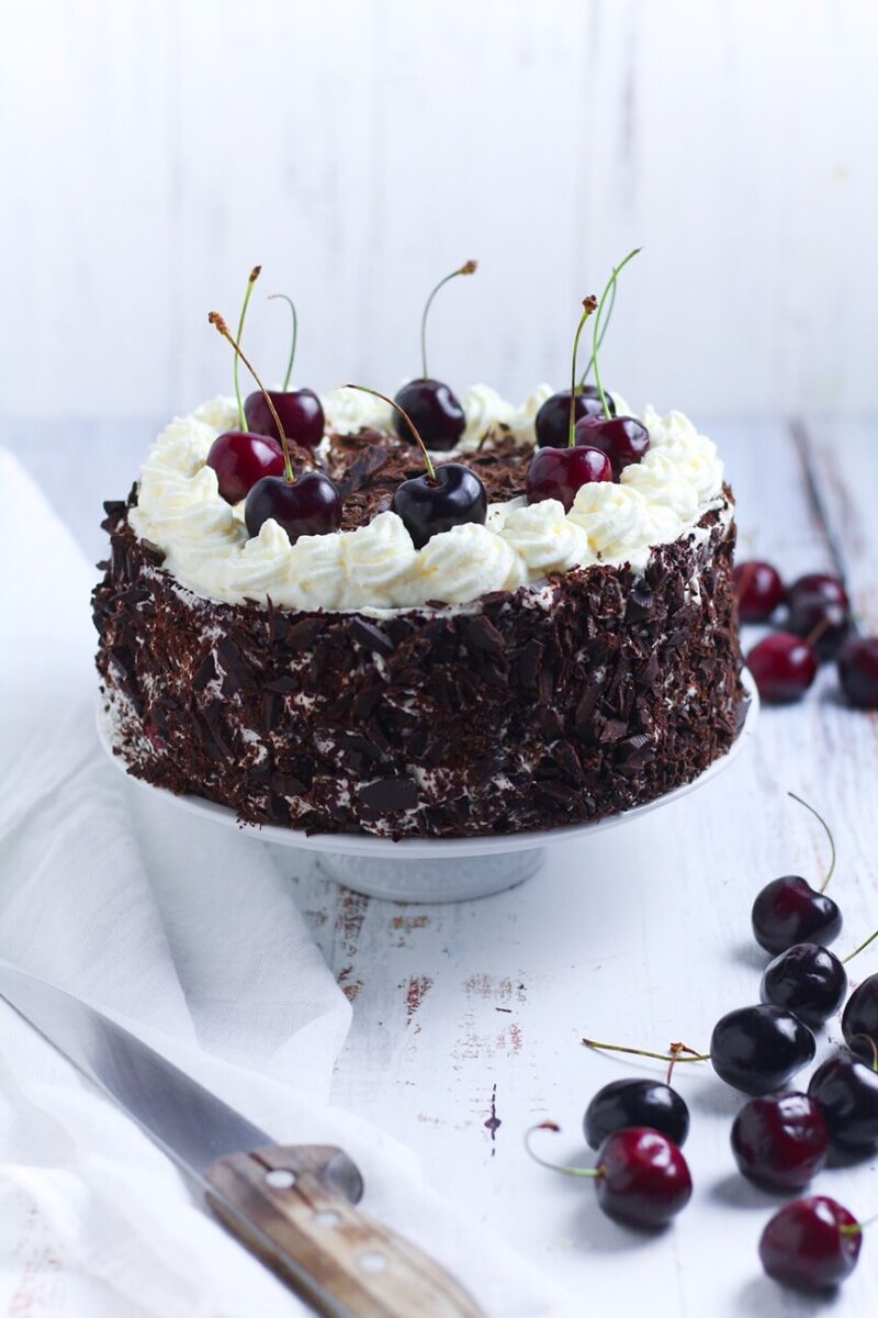 How to Make Black Forest Cherry Cake - Days of Jay