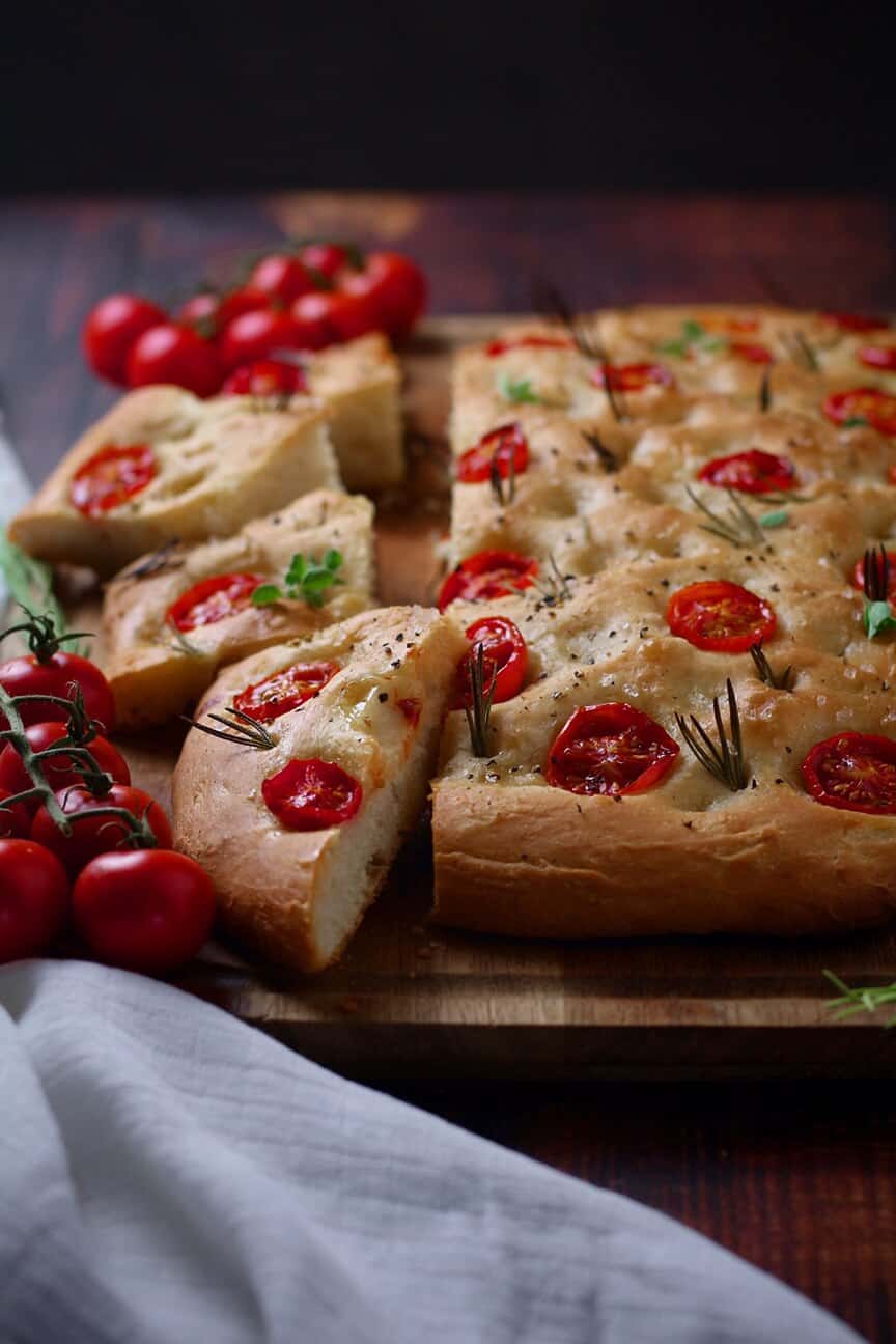 Tomato and Rosemary Focaccia