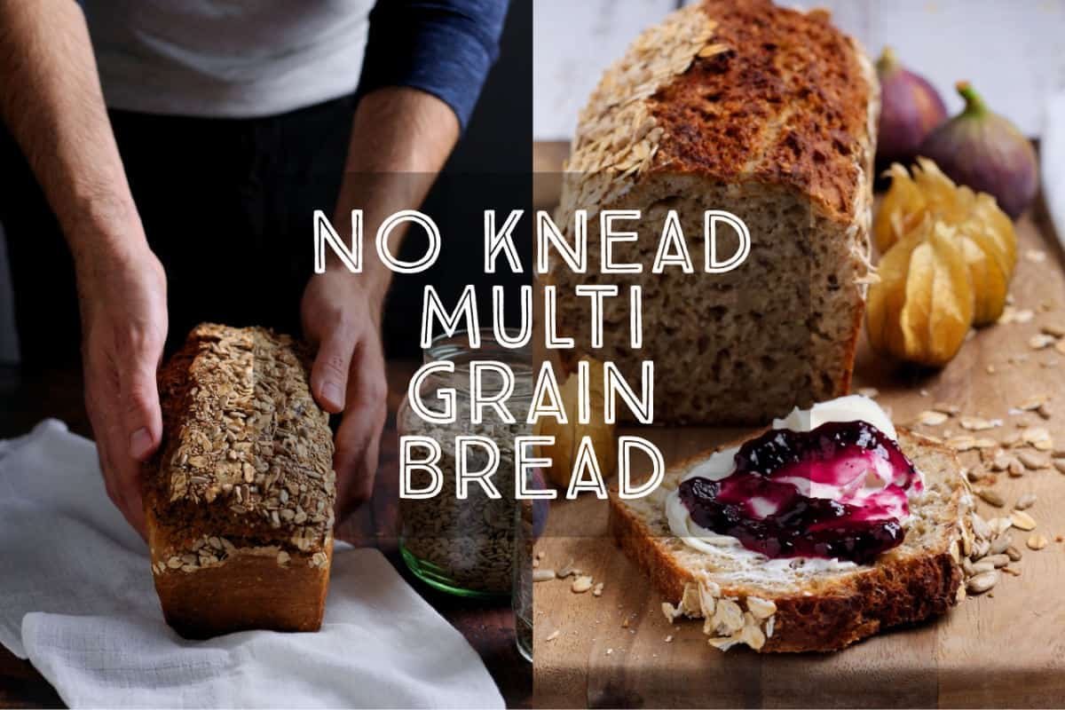No Knead Multigrain Bread