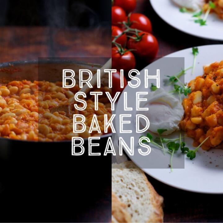 So much better than beans from a tin, Homemade British Style Baked Beans are rich and tomatoey - perfect for a weekend brunch. Make up a big batch when you have time and you can have your breakfast or brunch ready in a flash.