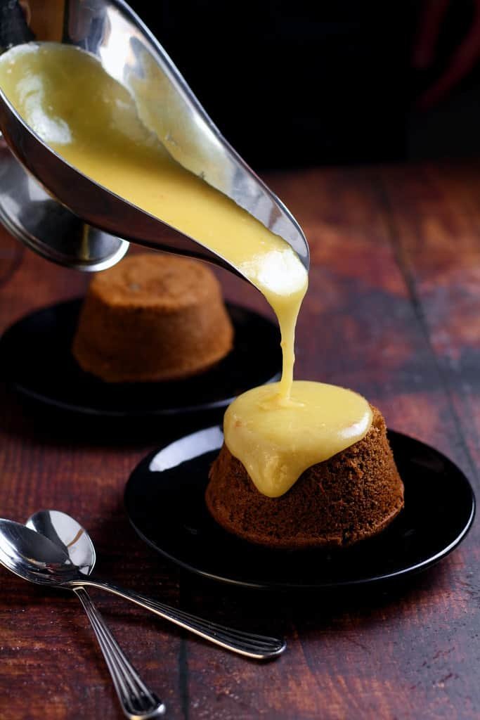 It must be nearly winter because I am craving Sticky Toffee Puddings. The magical transformation of dried dates into a luxurious pudding is what I call kitchen alchemy. Make one big pudding to share or bake in individual ramekins.