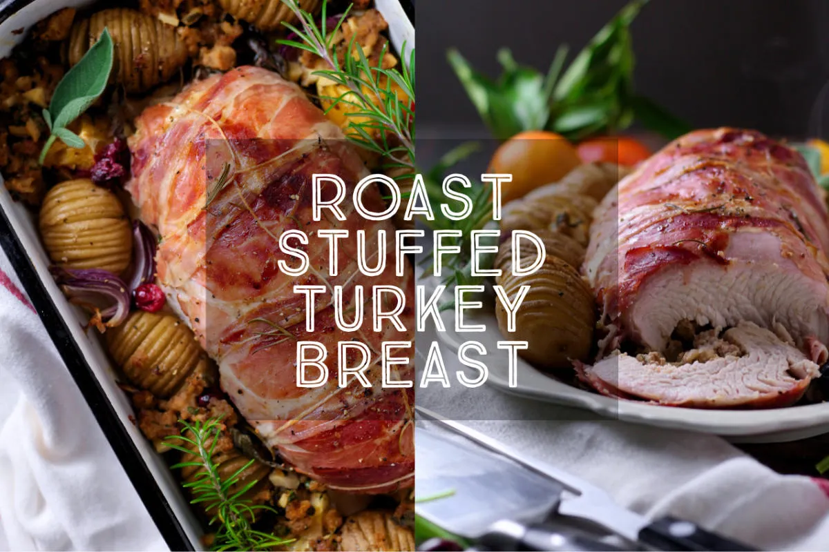 Tender, moist turkey breast filled with traditional stuffing and roasted to perfection. This delicious roast only cooks in under 2 hours, making it perfect for smaller celebrations.