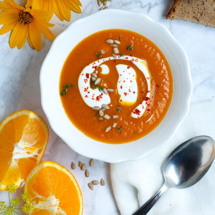 Pumpkin Orange and Ginger Soup