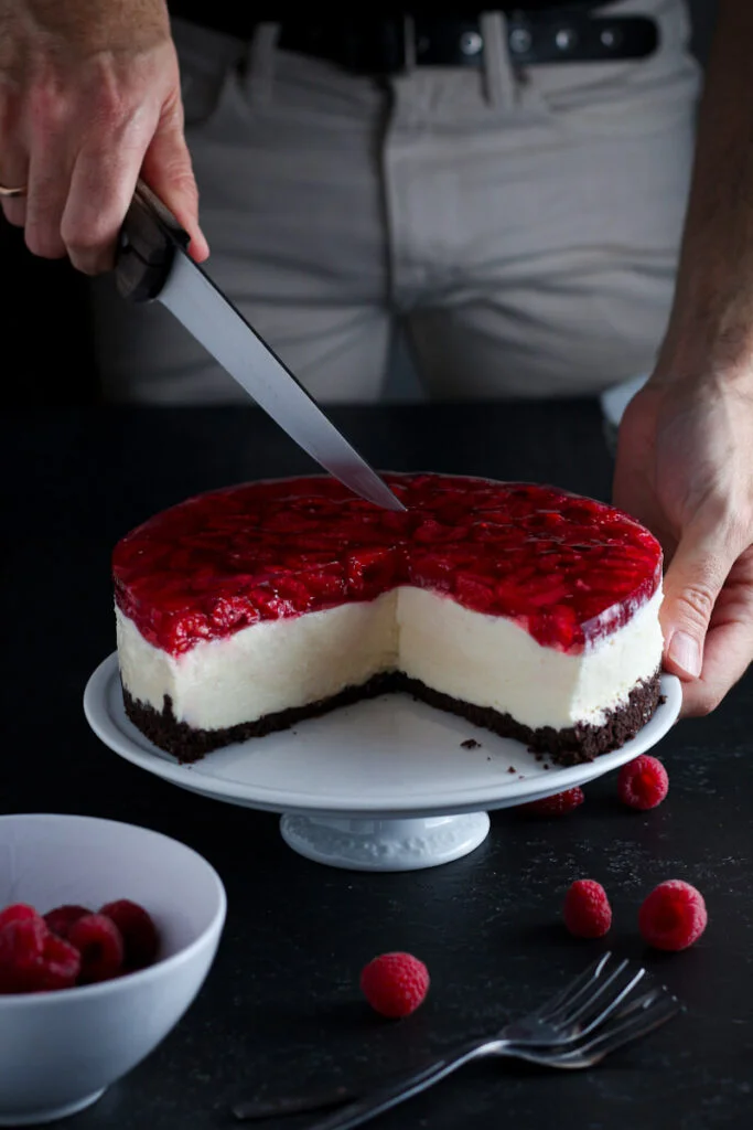 Raspberry Jelly Cheesecake