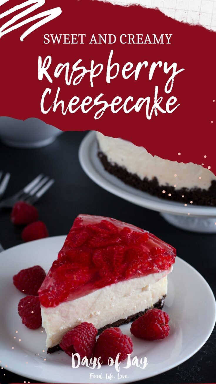 How to make Raspberry Jelly Cheesecake - Days of Jay