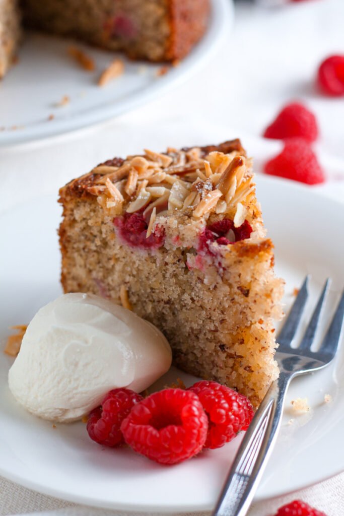 Raspberry and Almond Cake